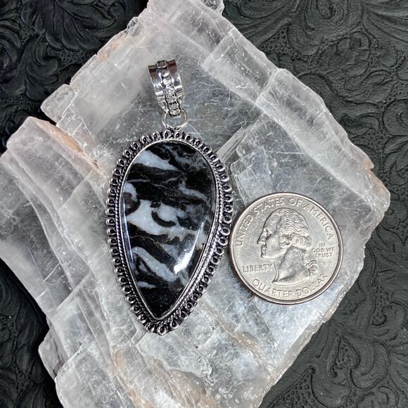 Zebra Jasper Pendant Stone Crystal Jewelry - Picture 8 of 8